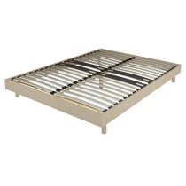 Sommier + jeu de pieds 160x200 Decokit 2x19 lattes Chêne Clair