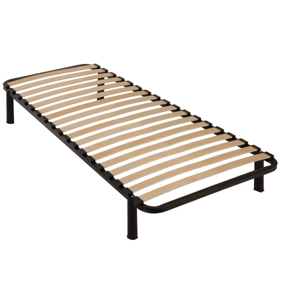 Sommier métal démonté + pieds 90x190