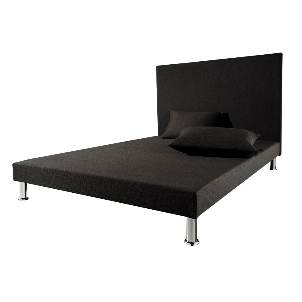 Sommier tapissier + tête + jeu de pieds 140x200 Deco 12 lattes