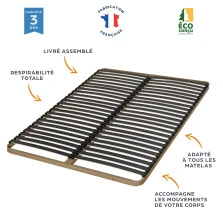 Sommier 80x200 Theta 25 lattes