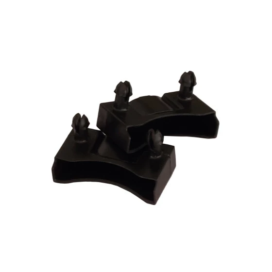 Lot de 2 embouts noir pour lattes 48 x 8 mm