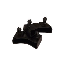 Lot de 2 embouts noir pour lattes 48 x 8 mm