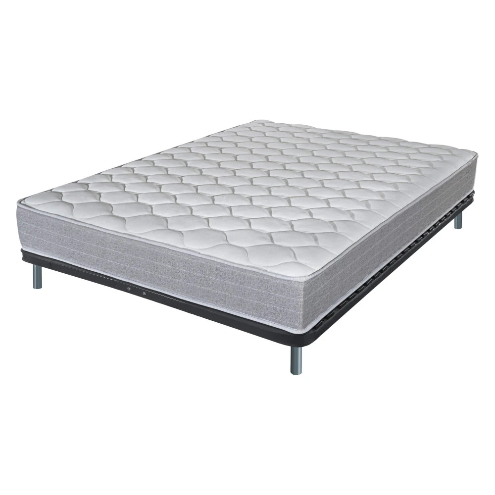 Sommier démonté + matelas Madere + pieds 160x200