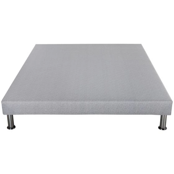 Sommier tapissier SR9 + jeu de pieds 160x200 gris