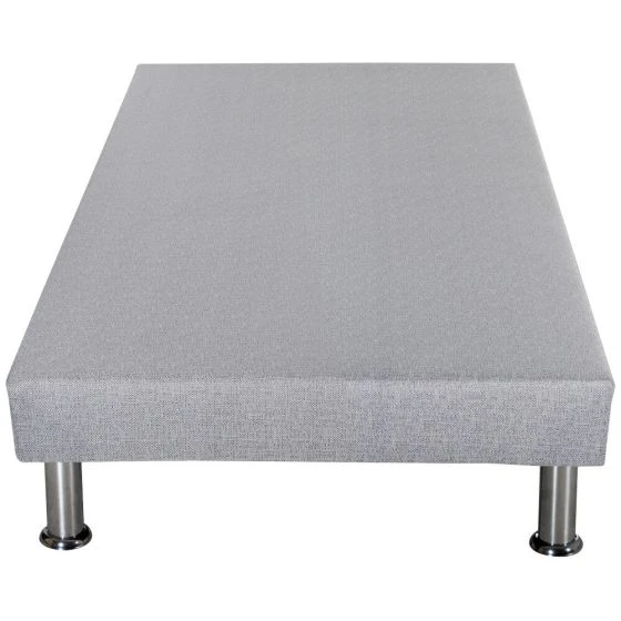 Sommier tapissier SR9 + jeu de pieds 90x190 gris