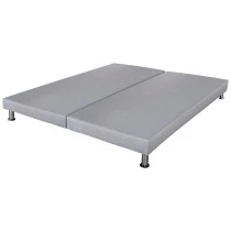 Sommier tapissier SR9 + jeu de pieds 80+80x200 gris