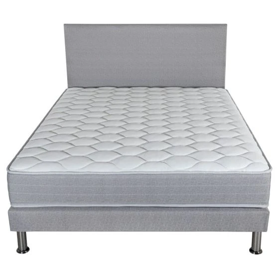 Ensemble tête de lit Madere SR9 gris 140x190