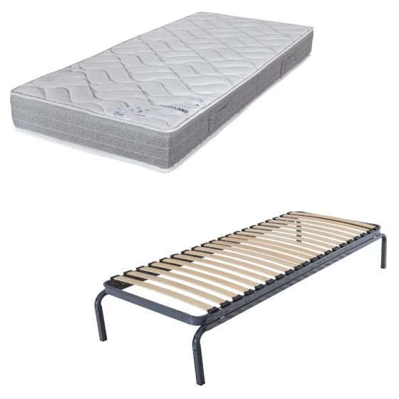 Lit métal gigogne + matelas Maryland 90x190