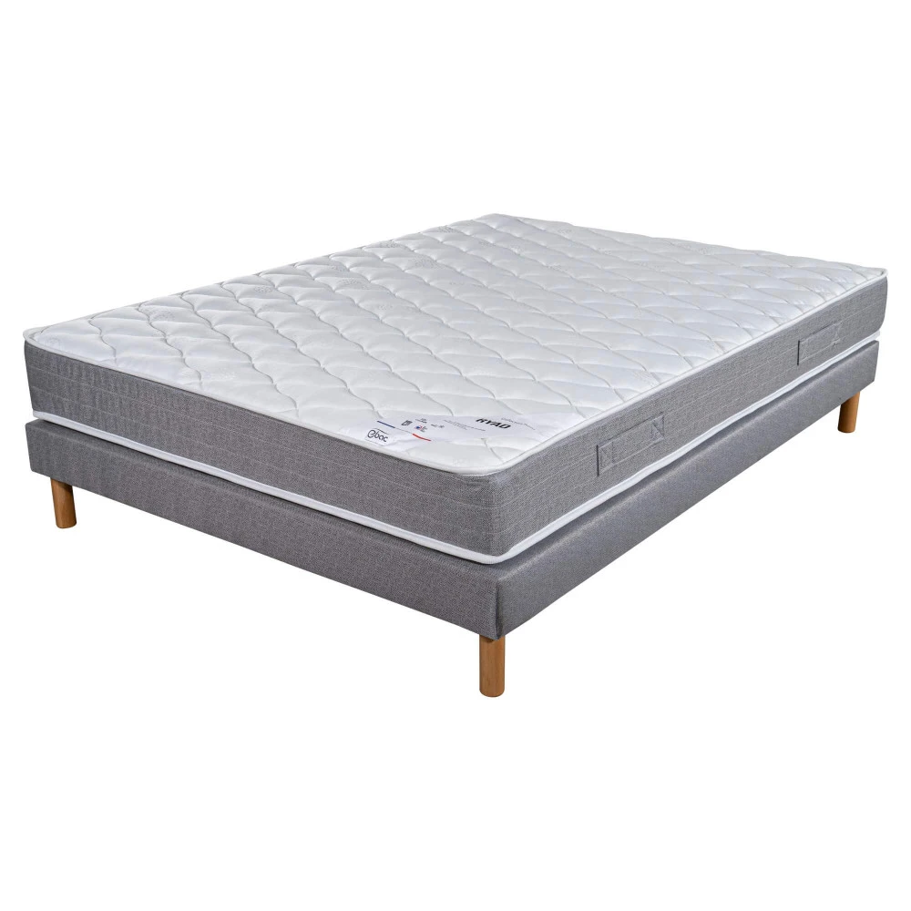 Ensemble tapissier Ryad Gris finaud 160x200