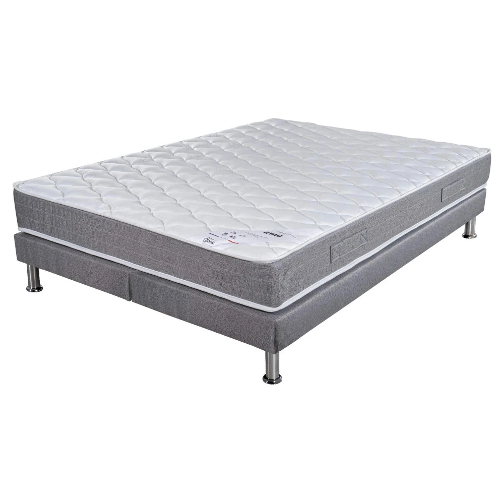 Ensemble tapissier Ryad Gris finaud 2x90x190