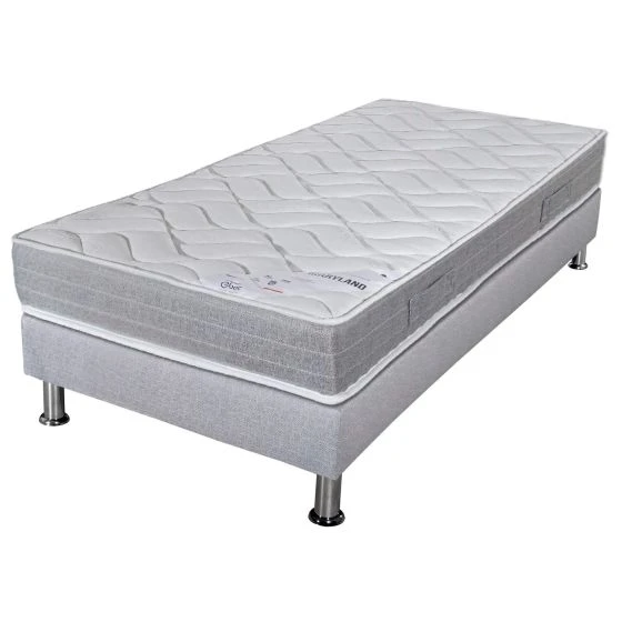 Ensemble tapissier Maryland Gris finaud 90x190