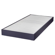 Sommier tapissier 90x200 Omega tissu volcan 18 lattes