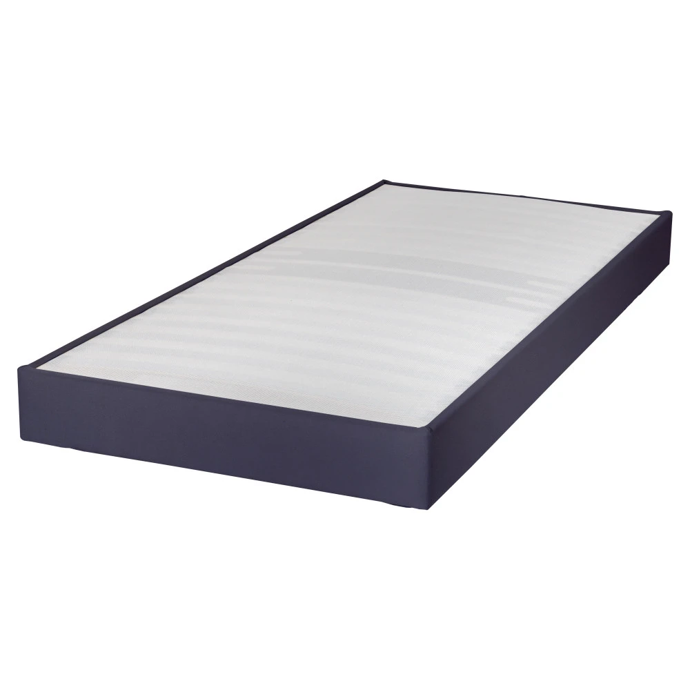 Sommier tapissier 90x200 Omega tissu volcan 18 lattes