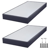 Sommier tapissier + pieds 90+90x200 SP18 20 lattes volcan
