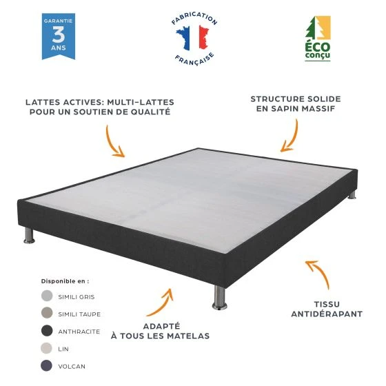 Ensemble tapissier Record Omega Volcan 140x190