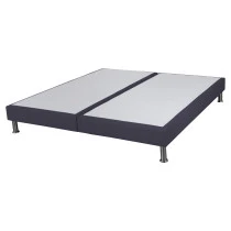 Sommier tapissier + pieds 2x90x190 SR15 9 lattes volcan