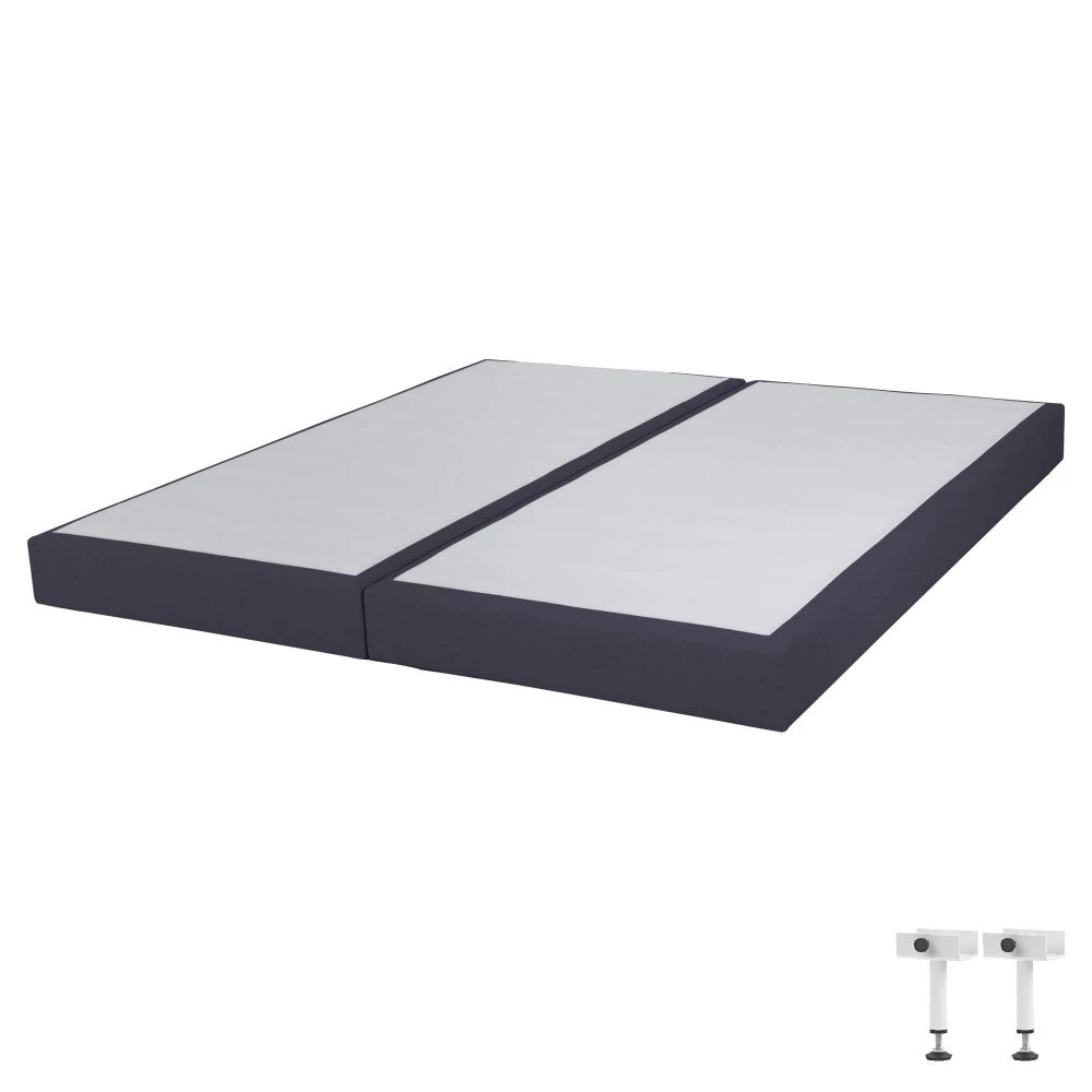 Sommier tapissier 2x90x190 SR15 9 lattes volcan