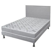 Literie complète Maryland Gris finaud 160x200