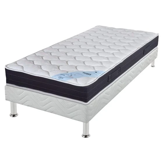 Ensemble tapissier Rubis Omega strech blanc 80x190