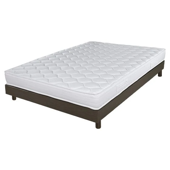 Sommier + Pieds + Matelas Chêne Oak DecoKit 140x190