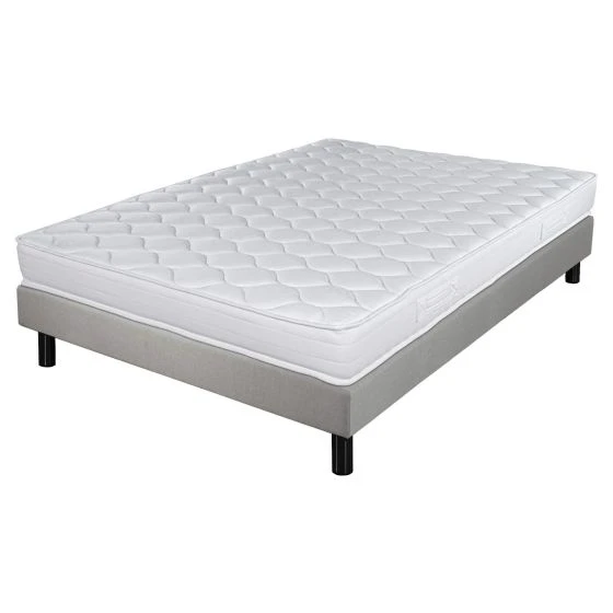 Sommier + Pieds + Matelas Newkit Lin 140x190