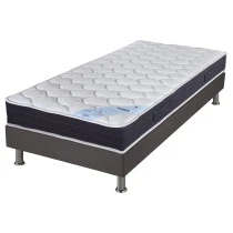 Ensemble tapissier Rubis Omega anthracite 80x190