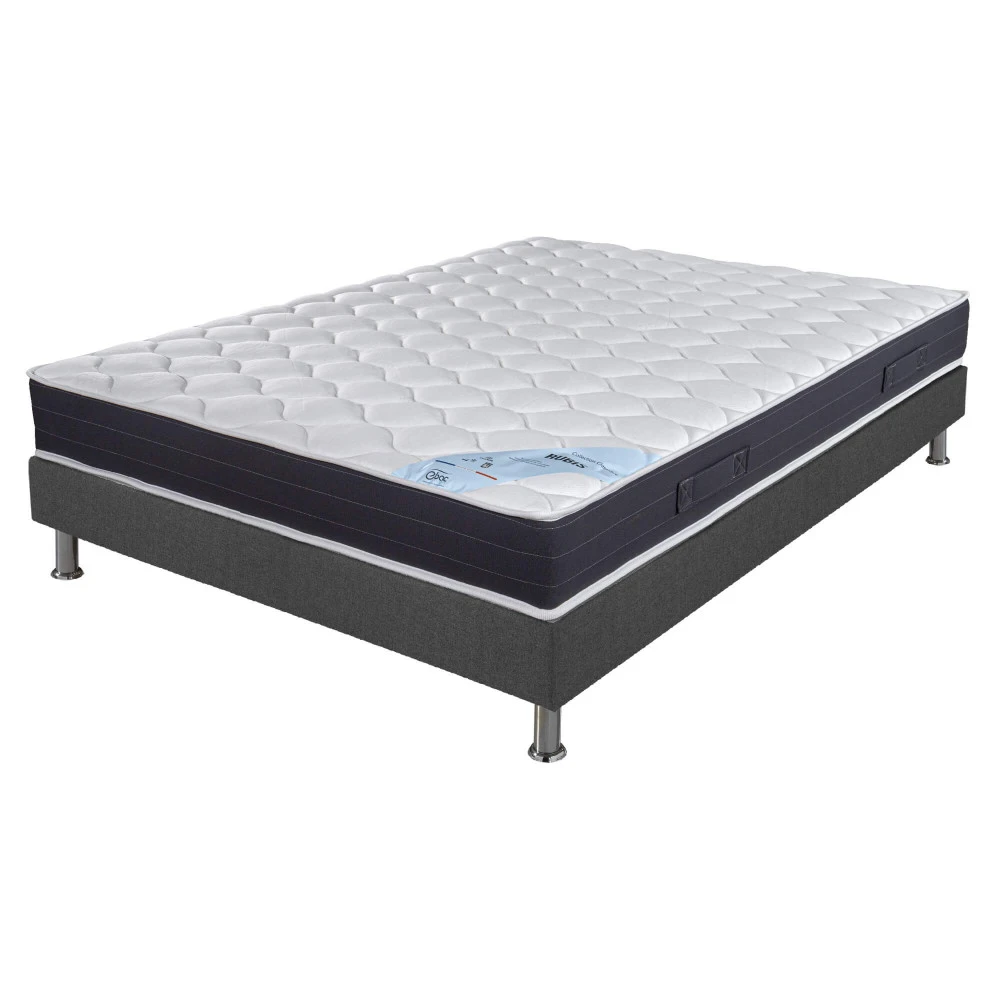 Ensemble tapissier Rubis Omega anthracite 120x190