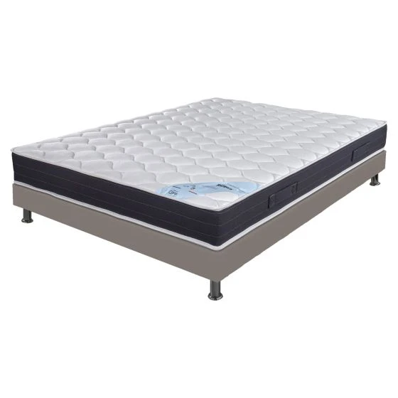 Ensemble tapissier Rubis Omega simili taupe 120x190