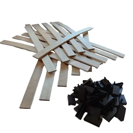 30 lattes + embouts - 580x53x8 mm - spécial bz / clic clac