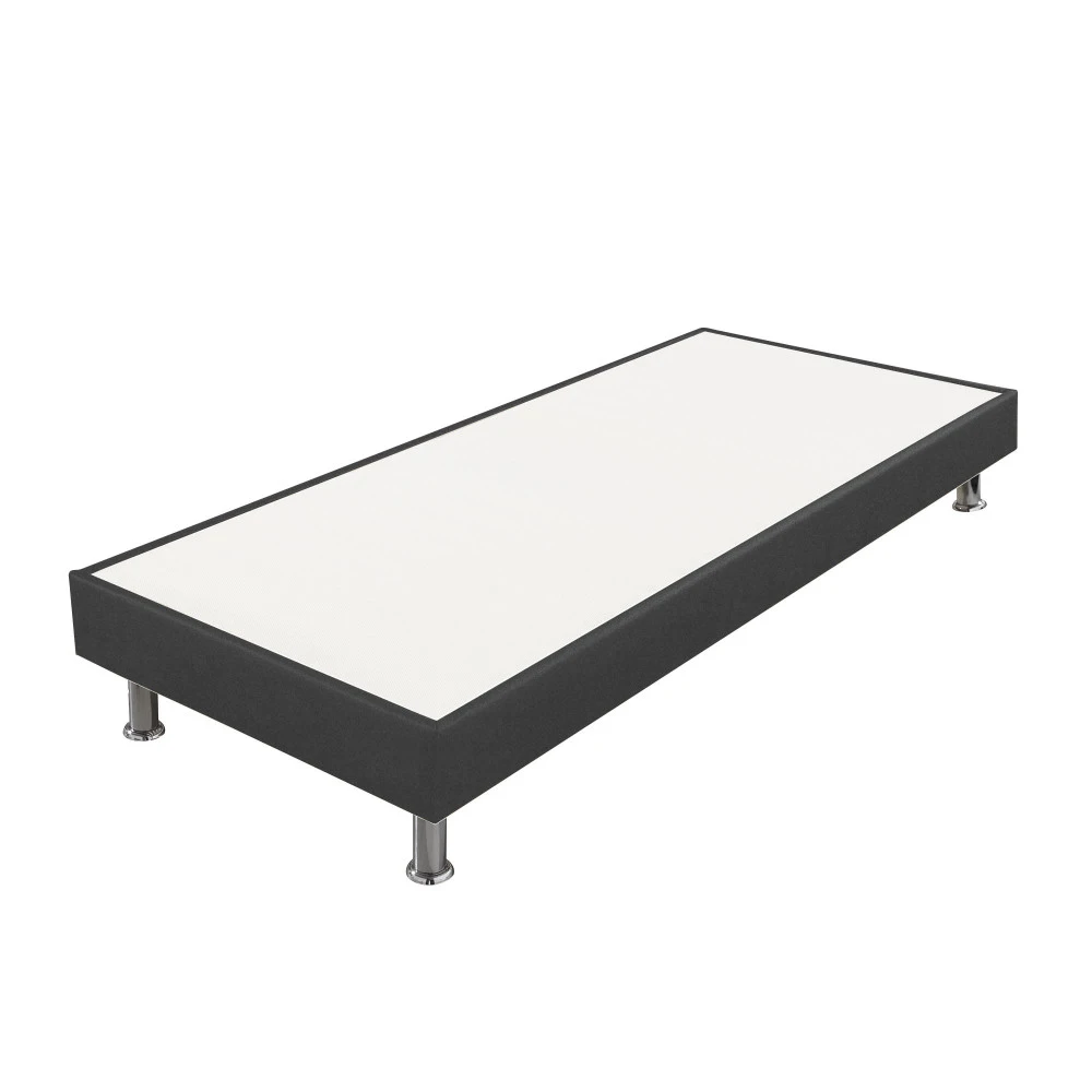 Sommier tapissier + pieds 90x200 SP18 13 lattes anthracite