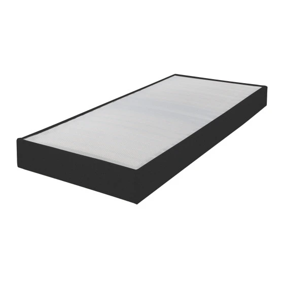 Sommier tapissier 80x200 Omega anthracite 18 lattes