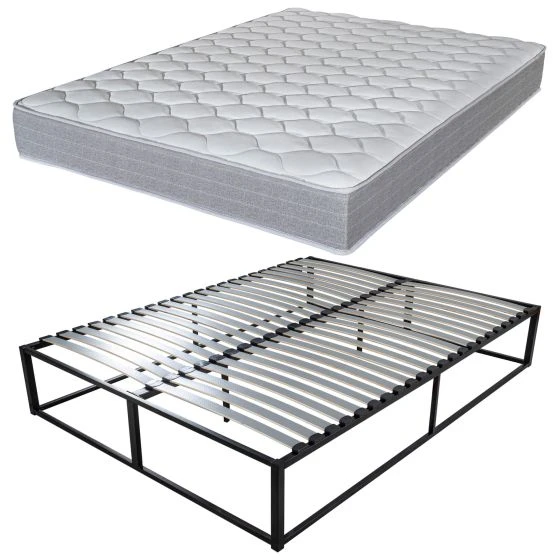Sommier surélevé KIT K27 + matelas Madere 140x190