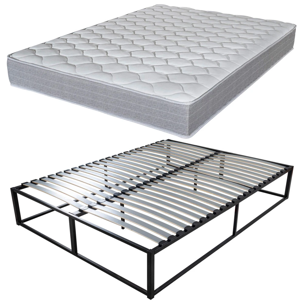 Sommier surélevé KIT K27 + matelas Madere 140x190