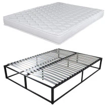 Sommier surélevé KIT K27 + matelas Montana 160x200