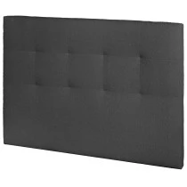 Tête de lit capitonnée Orane l.190 tissu gris