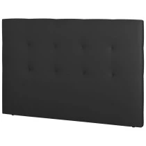 Tête de lit capitonnée Orane l.190 tissu anthracite
