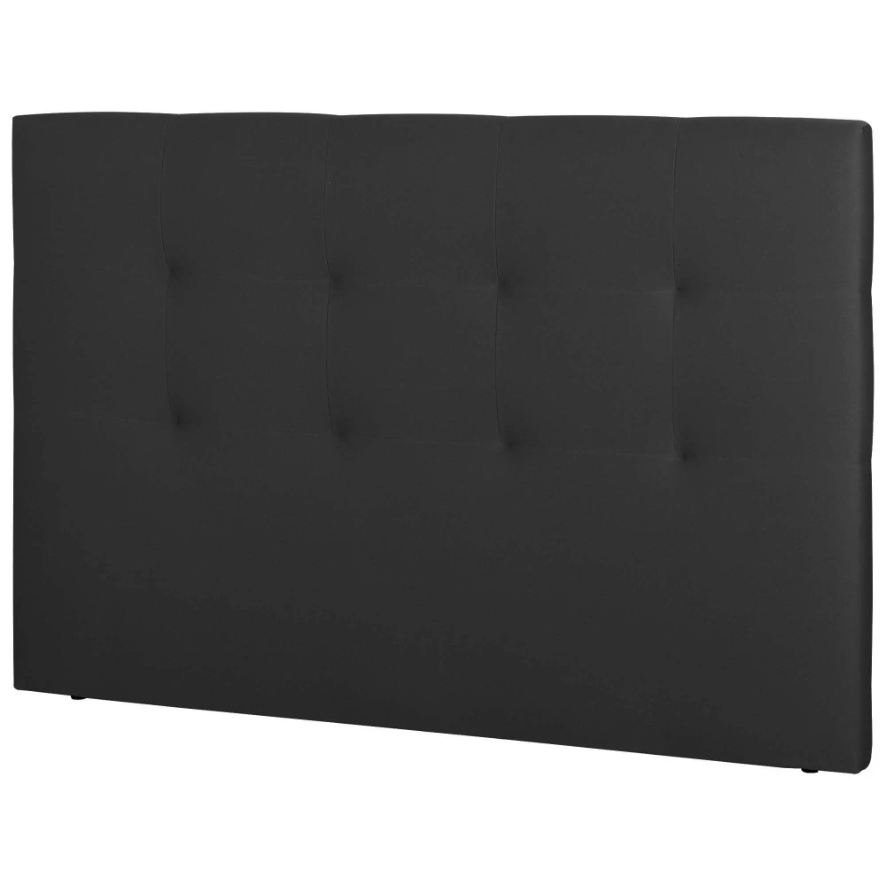 Tête de lit capitonnée Orane l.190 tissu anthracite