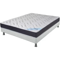 Ensemble tapissier Melior Omega strech blanc 140x200