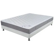 Ensemble tapissier Ryad Omega strech blanc 140x190