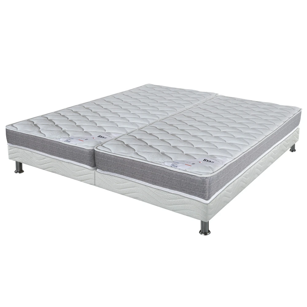 Ensemble tapissier Ryad Omega strech blanc 2x80x190