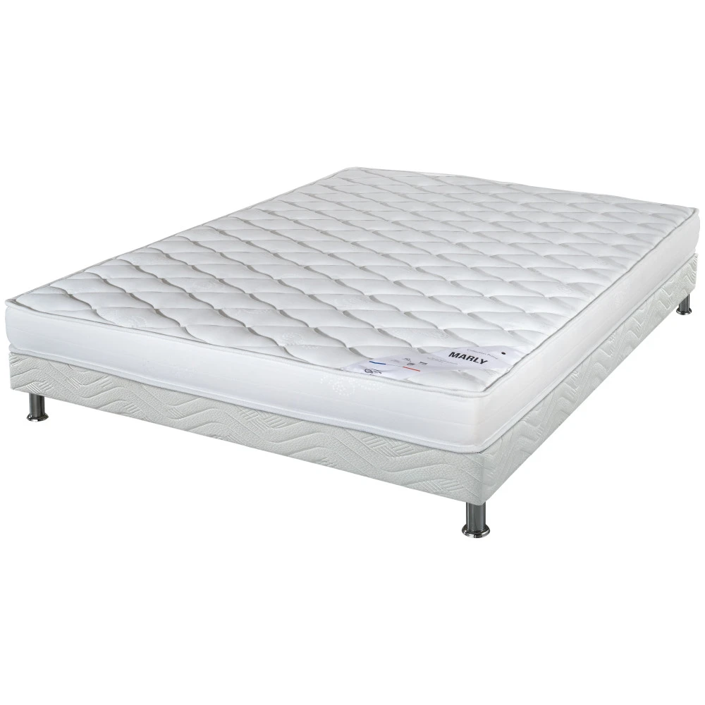 Ensemble tapissier Marly Omega strech blanc 140x190