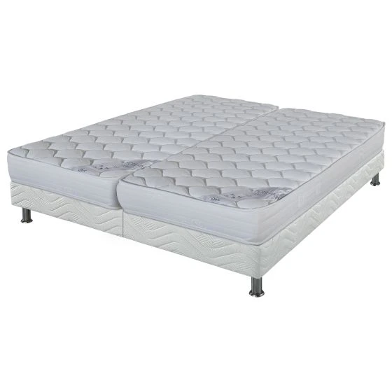 Ensemble tapissier Montana Omega strech blanc 2x90x200