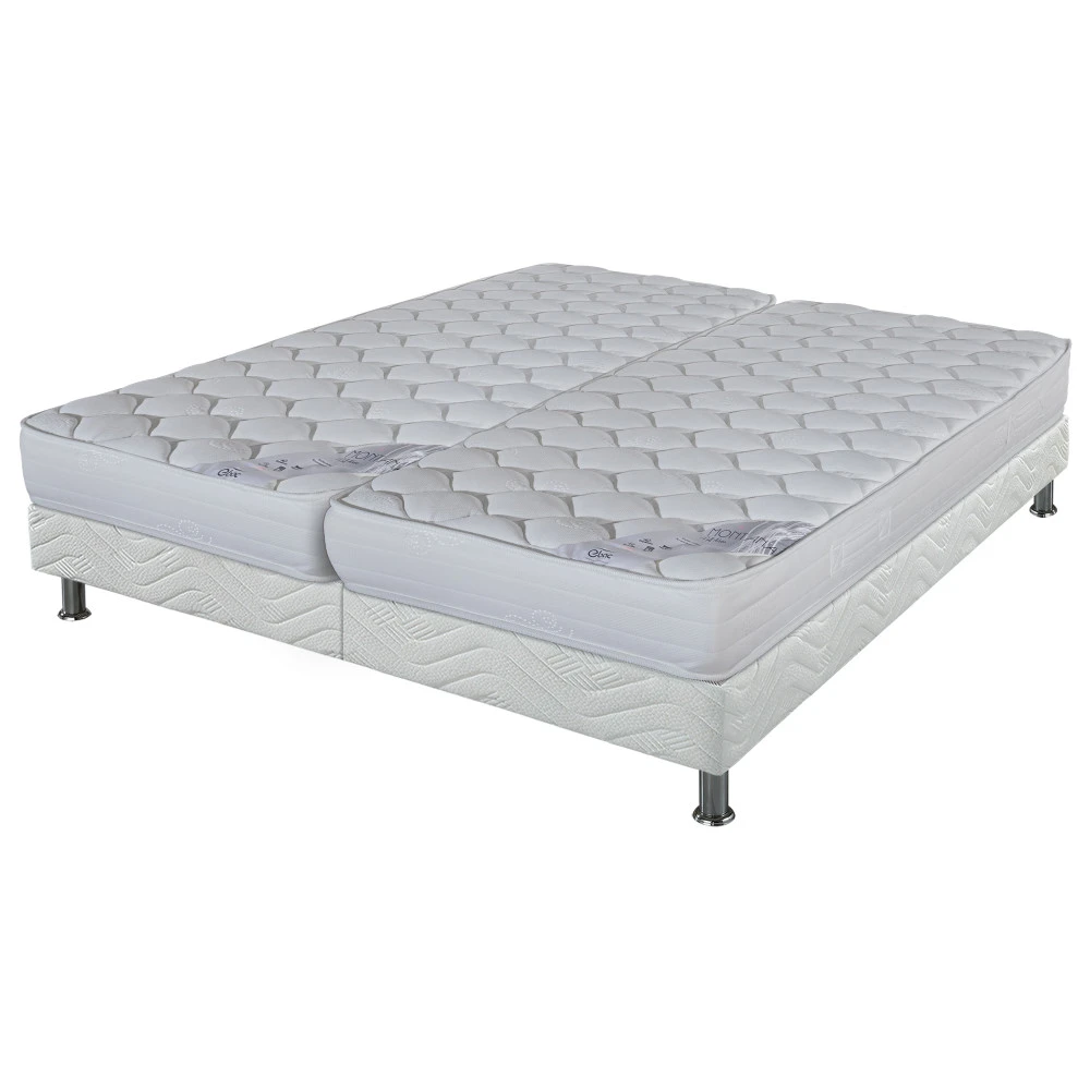 Ensemble tapissier Montana Omega strech blanc 2x90x200