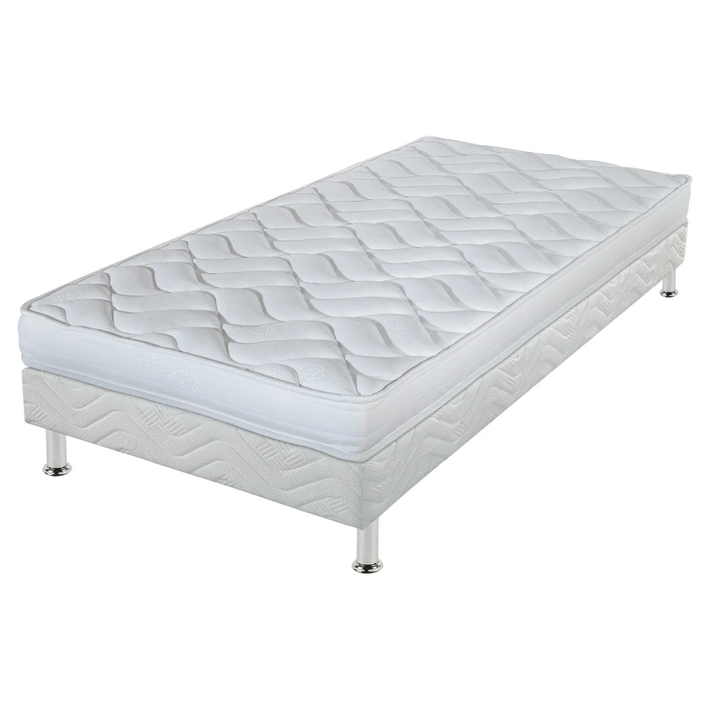 Ensemble tapissier Melissa Omega strech blanc 80x190