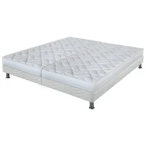 Ensemble tapissier Melissa Omega strech blanc 2x90x190
