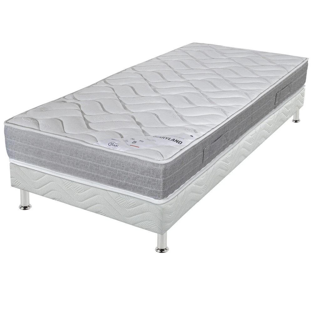 Ensemble tapissier Maryland Omega strech blanc 80x190