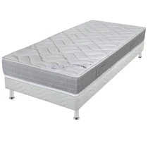 Ensemble tapissier Maryland Omega strech blanc 80x200