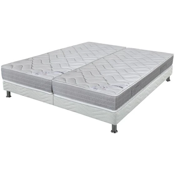 Ensemble tapissier Maryland Omega strech blanc 2x90x190
