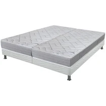 Ensemble tapissier Maryland Omega strech blanc 2x90x200