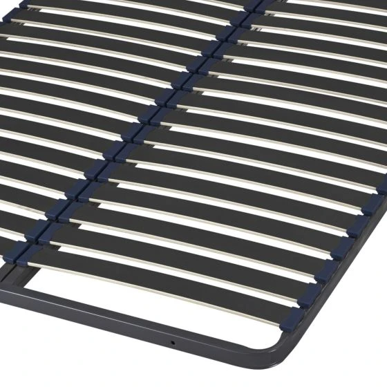 Sommier + jeu de pieds 140x190 Iota 2x18 lattes